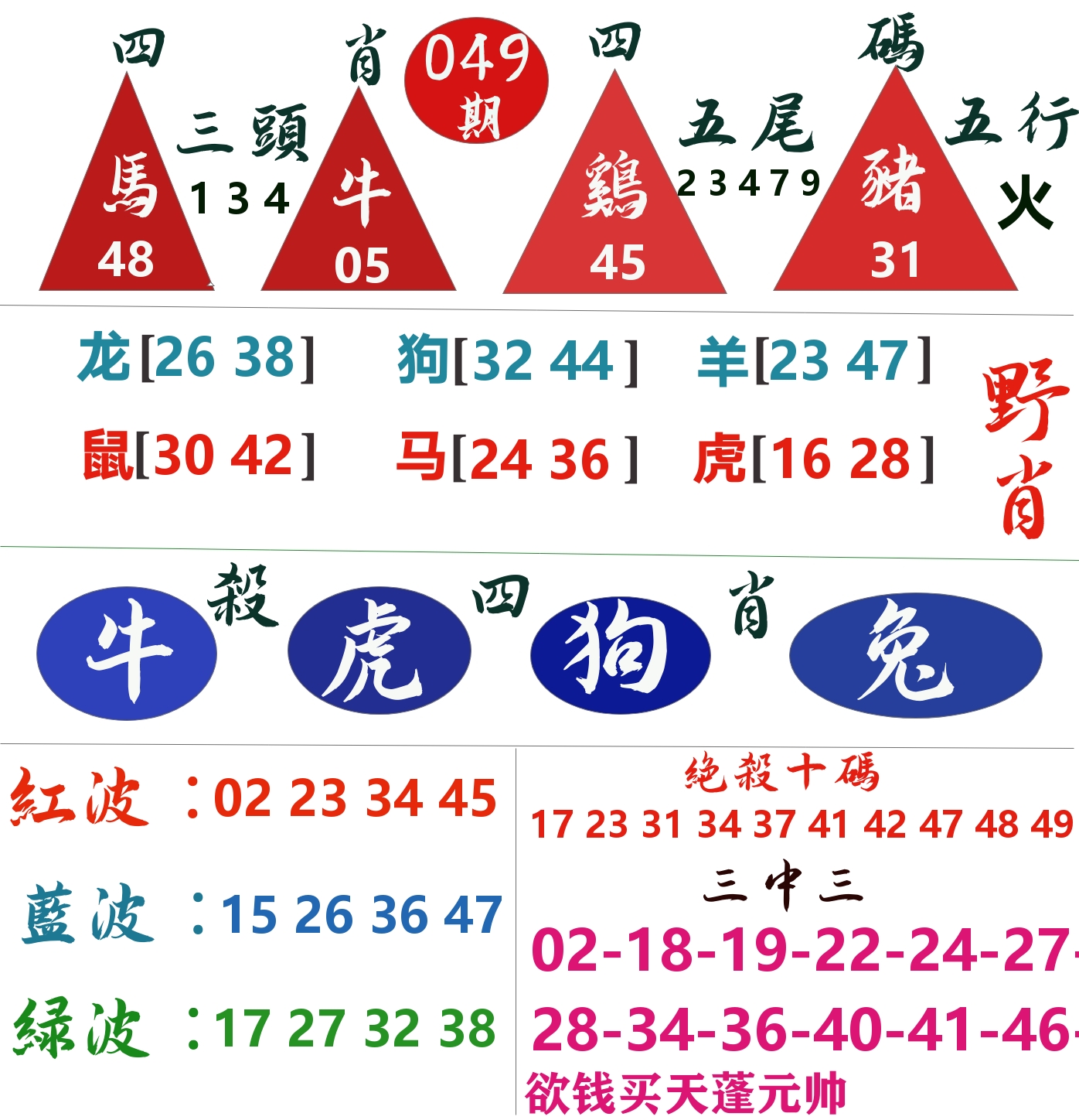 四肖四码 第49期