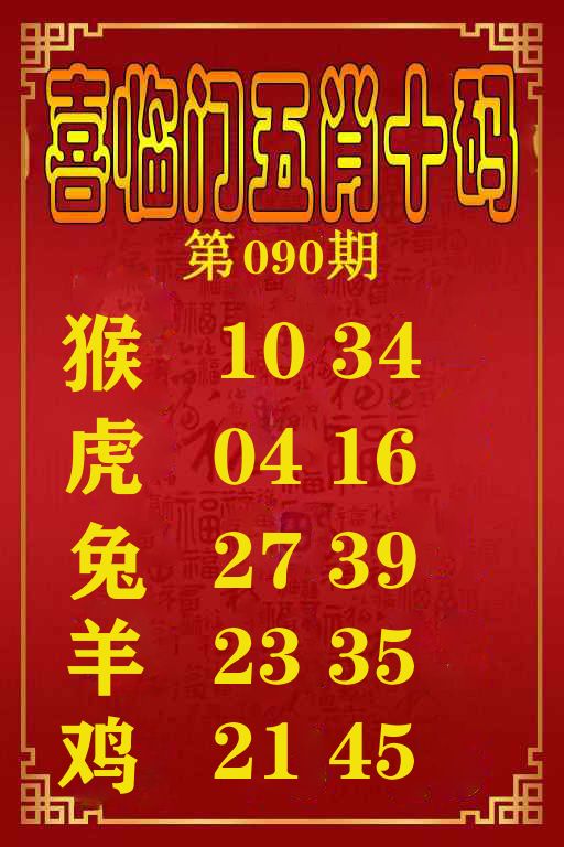 喜临门五肖十码 第90期