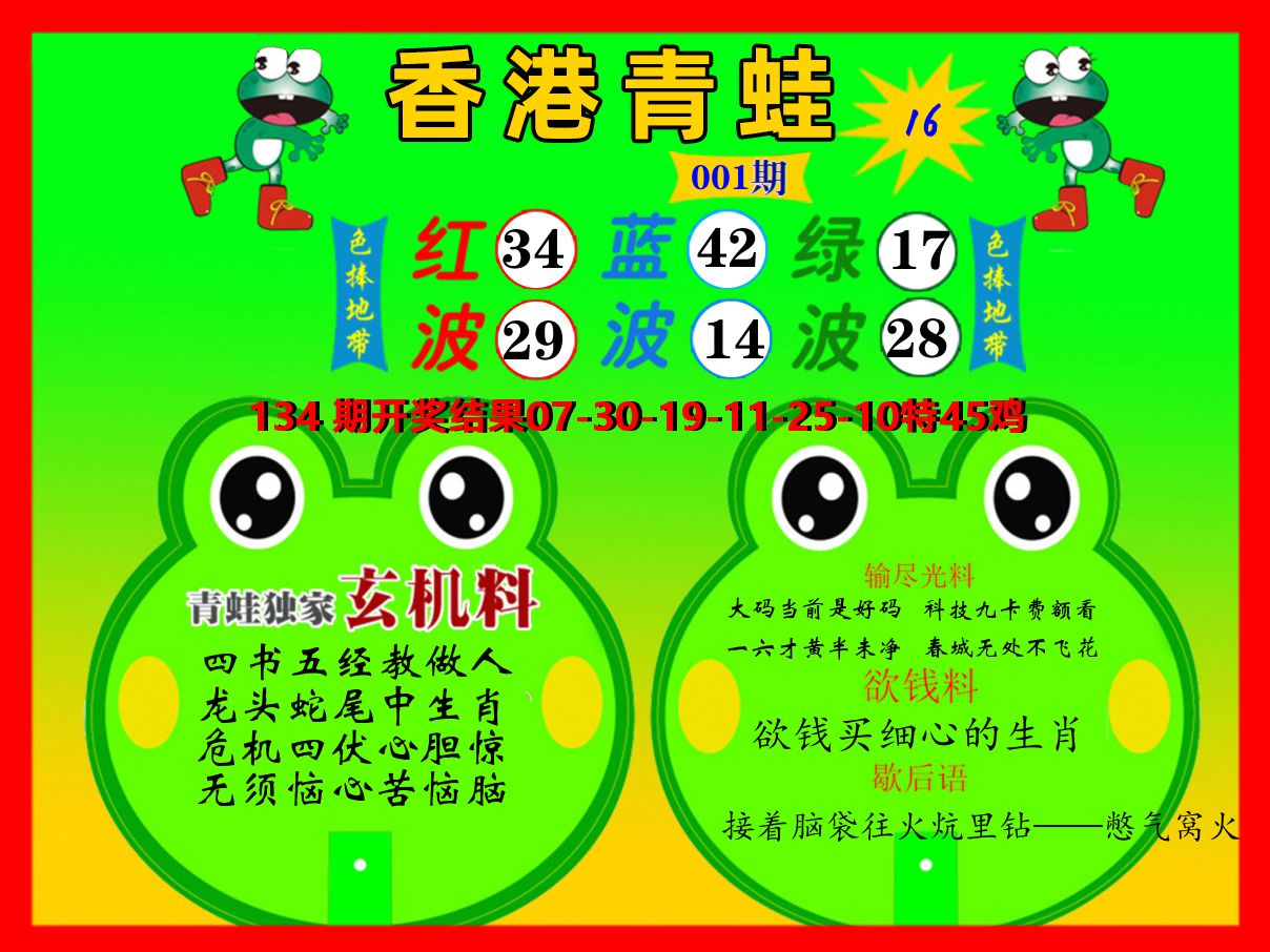 青蛙系列16 第1期