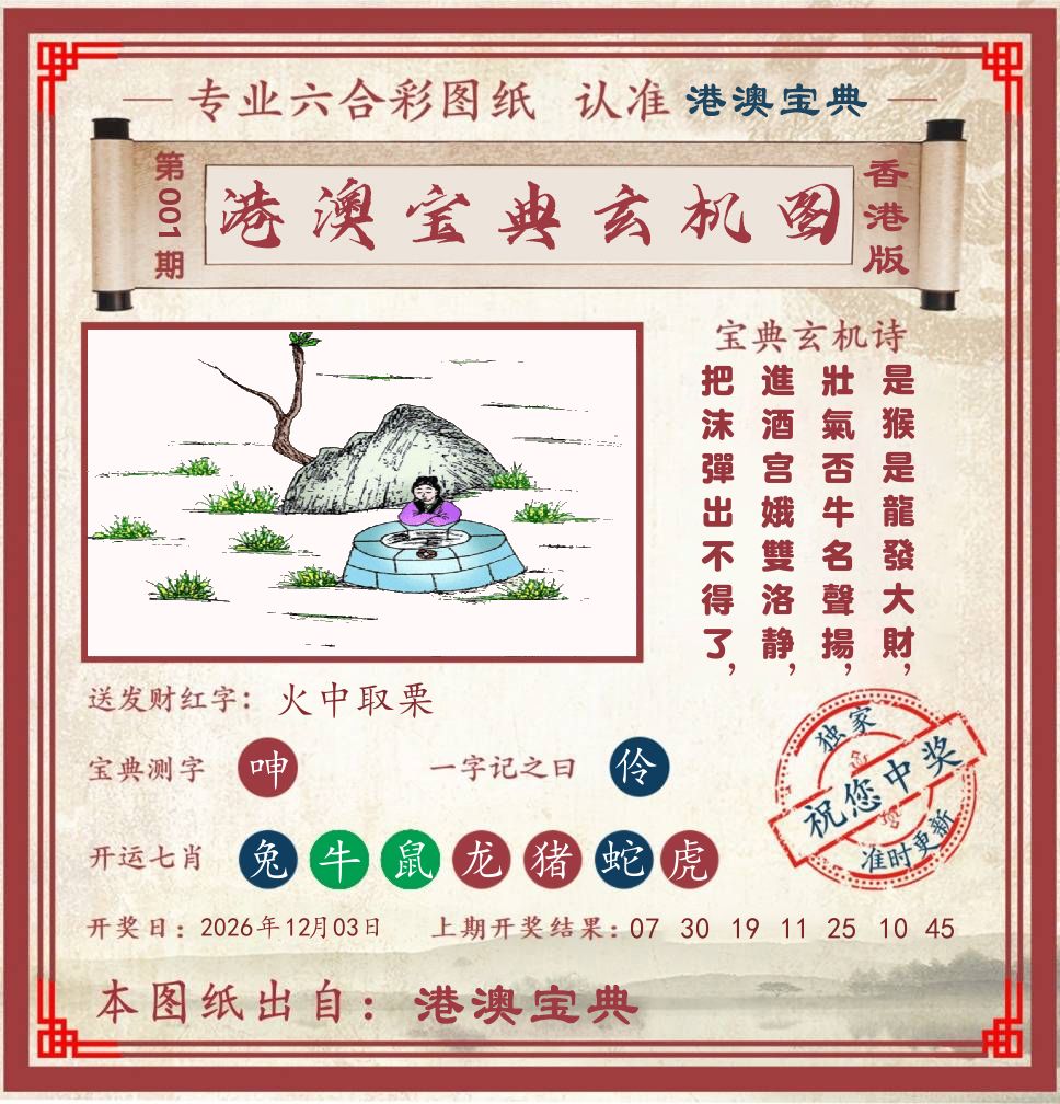 港澳宝典玄机图 第1期