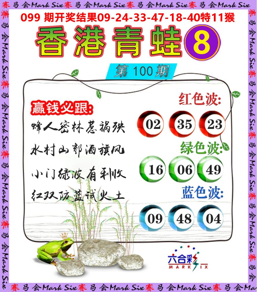 青蛙系列8 第100期