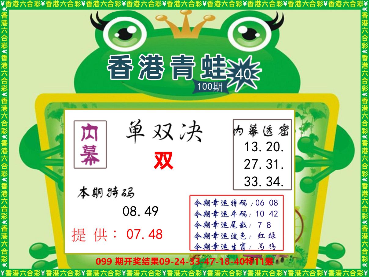 青蛙系列50 第100期