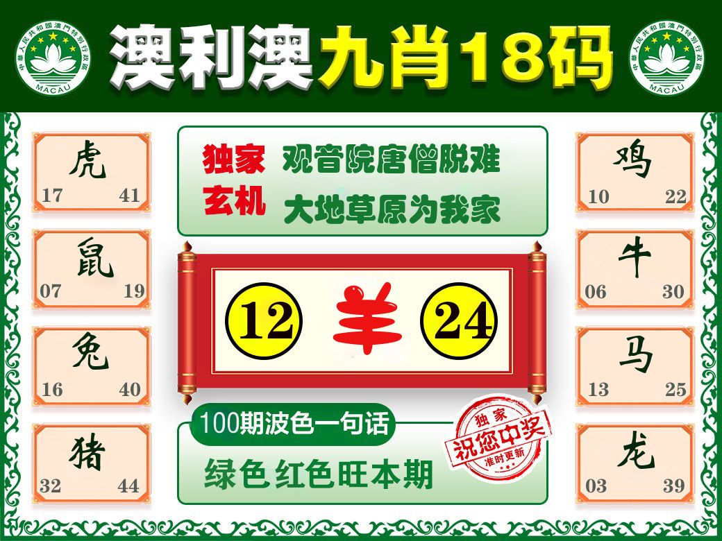 澳利澳九肖 第100期