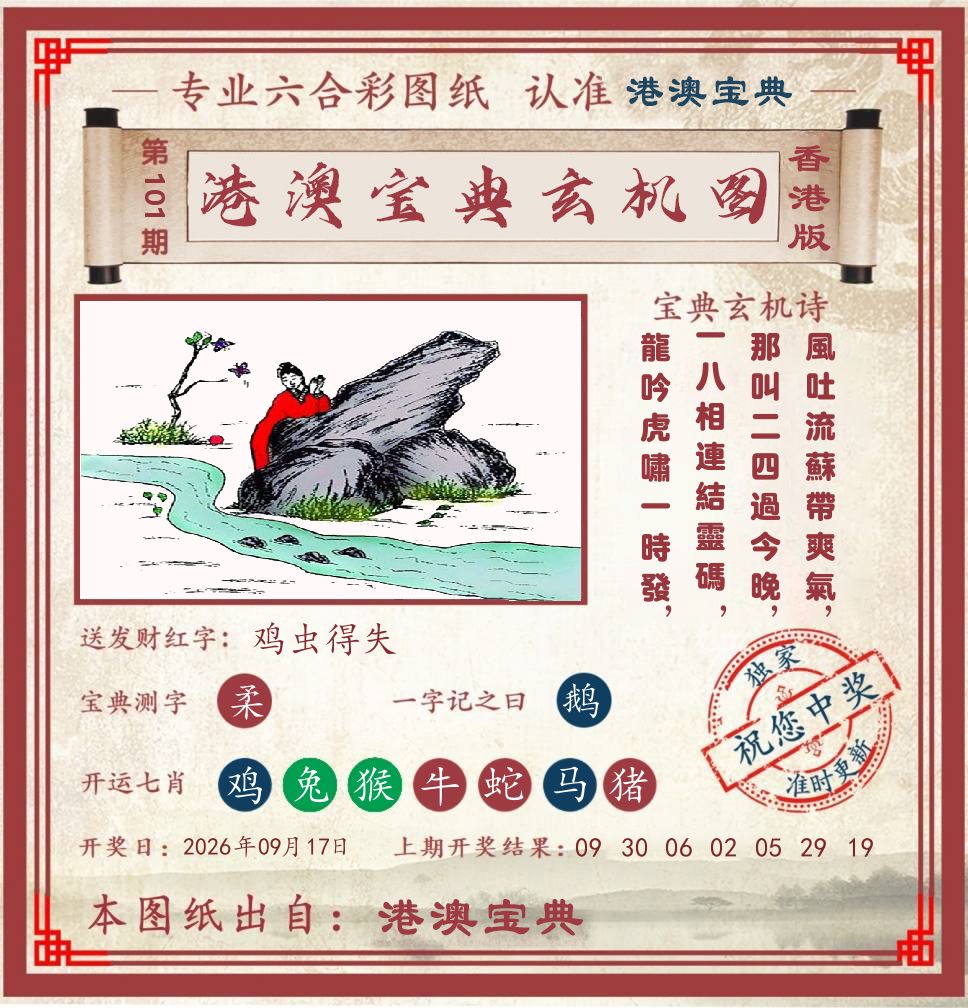 港澳宝典玄机图 第101期
