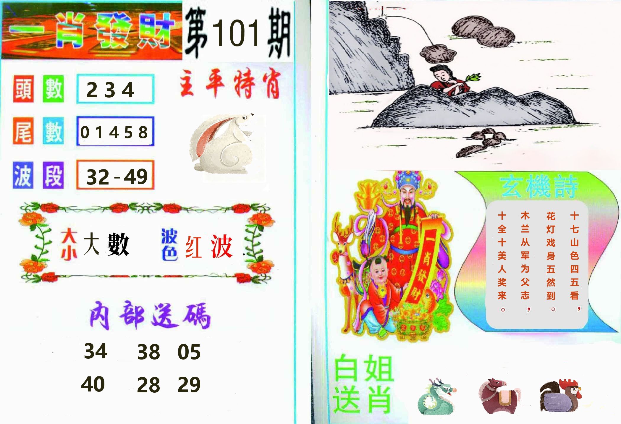 一肖發財 第101期