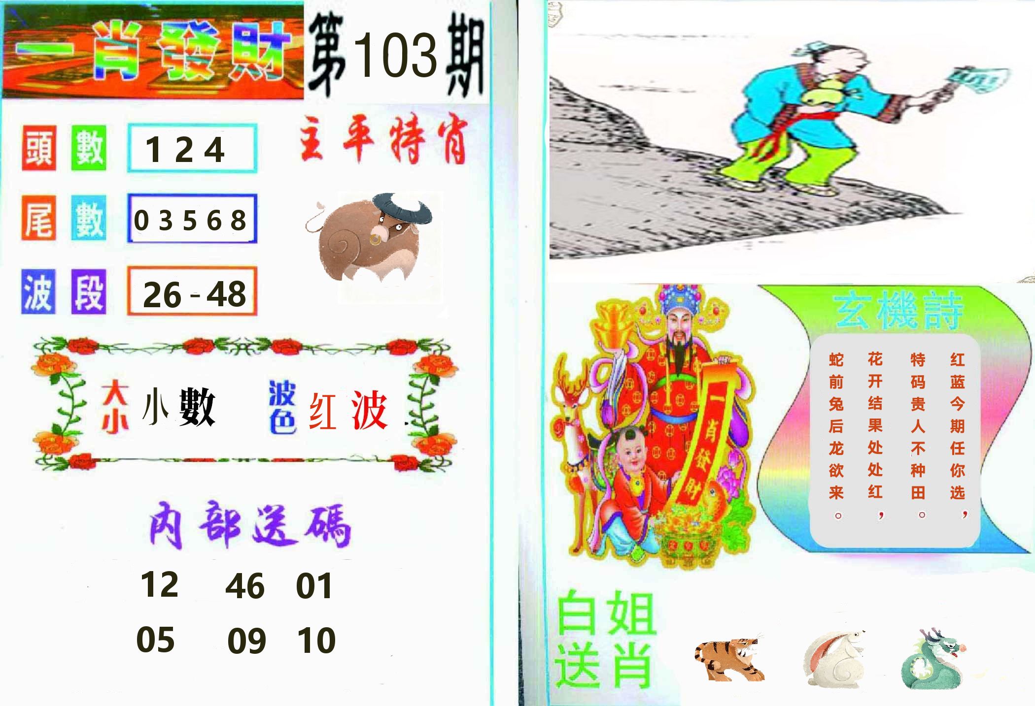 一肖發財 第103期