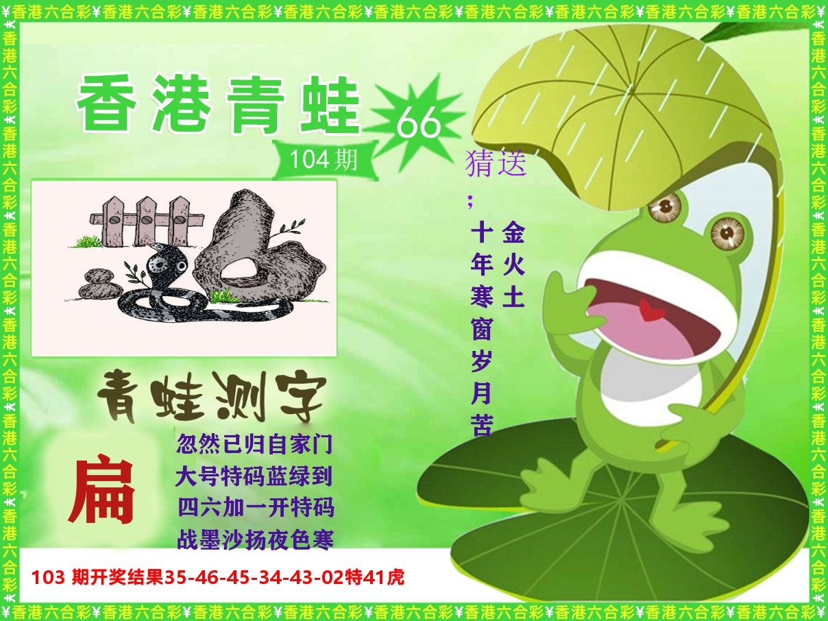 青蛙系列66 第104期
