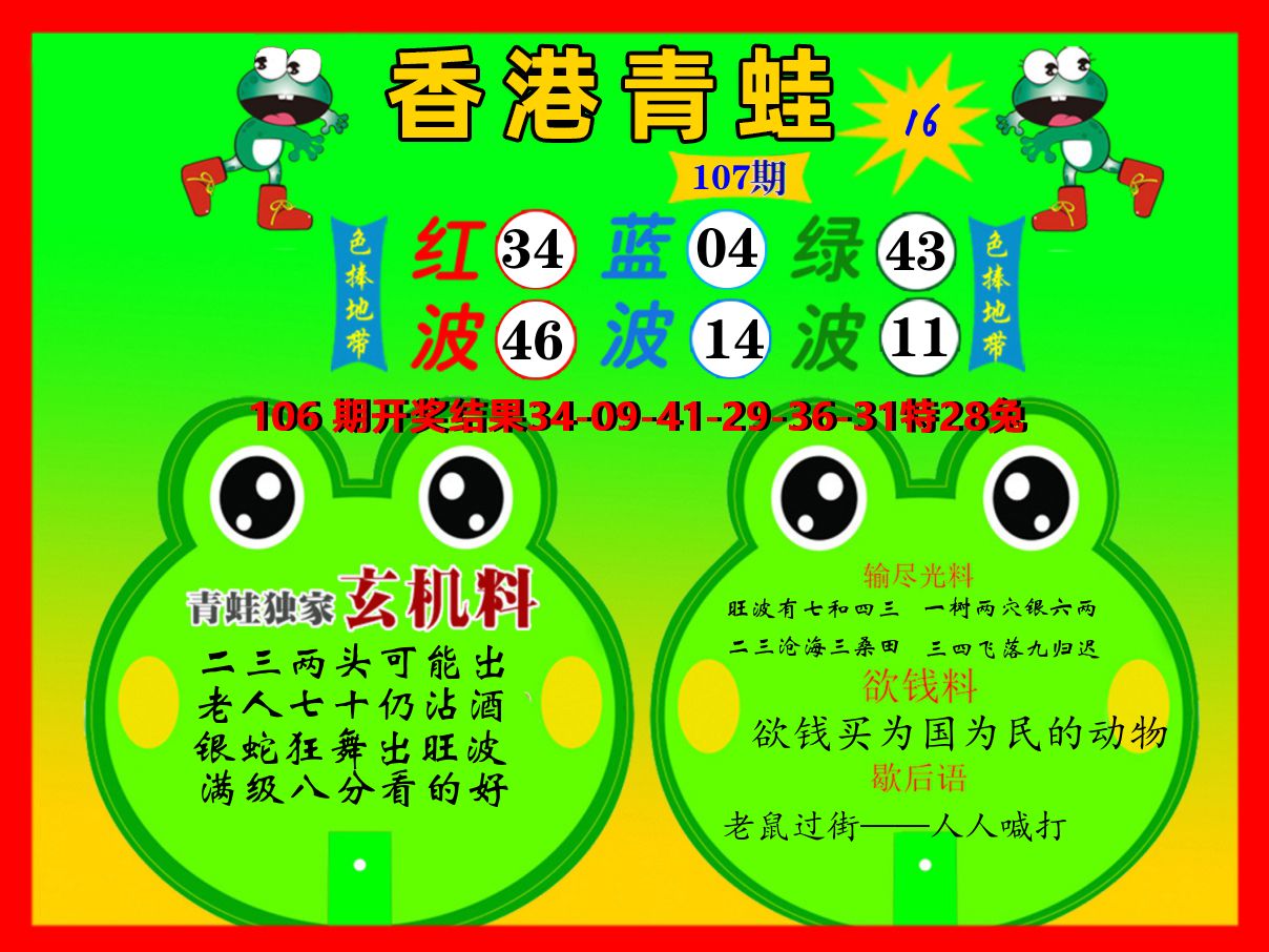 青蛙系列16 第107期