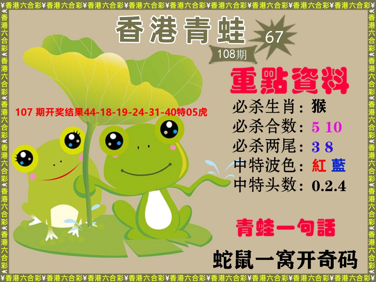 青蛙系列67 第108期