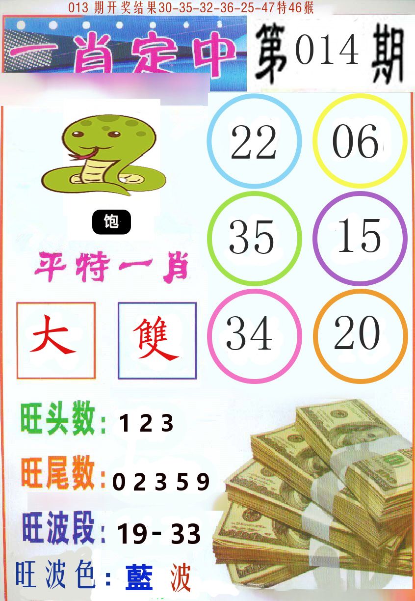 一肖定中 第14期