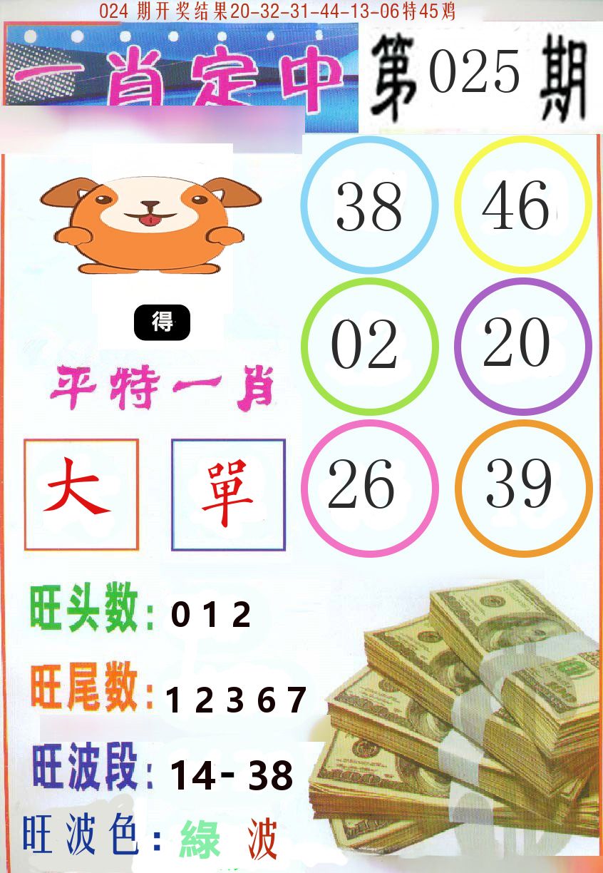 一肖定中 第25期
