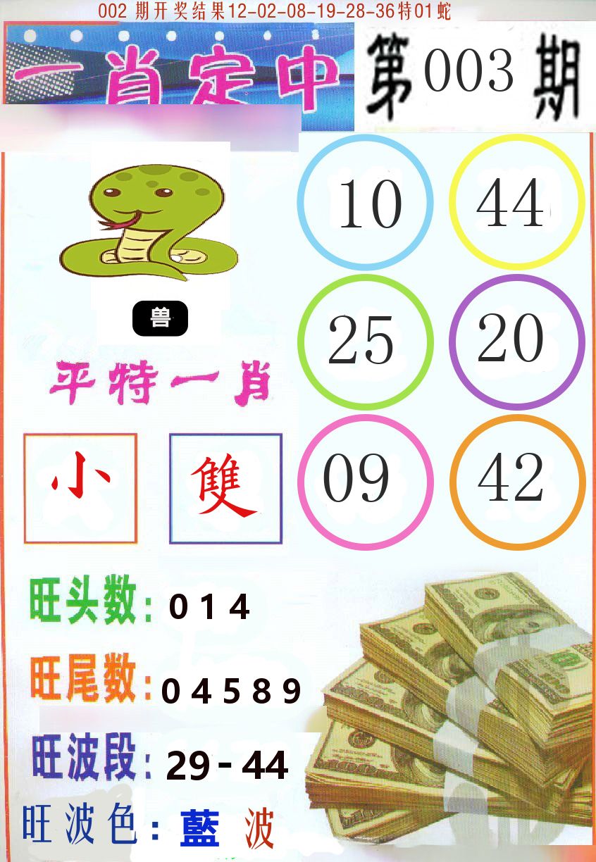 一肖定中 第3期