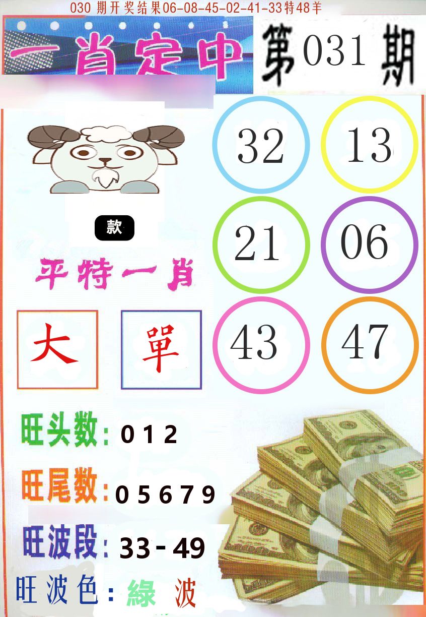 一肖定中 第31期