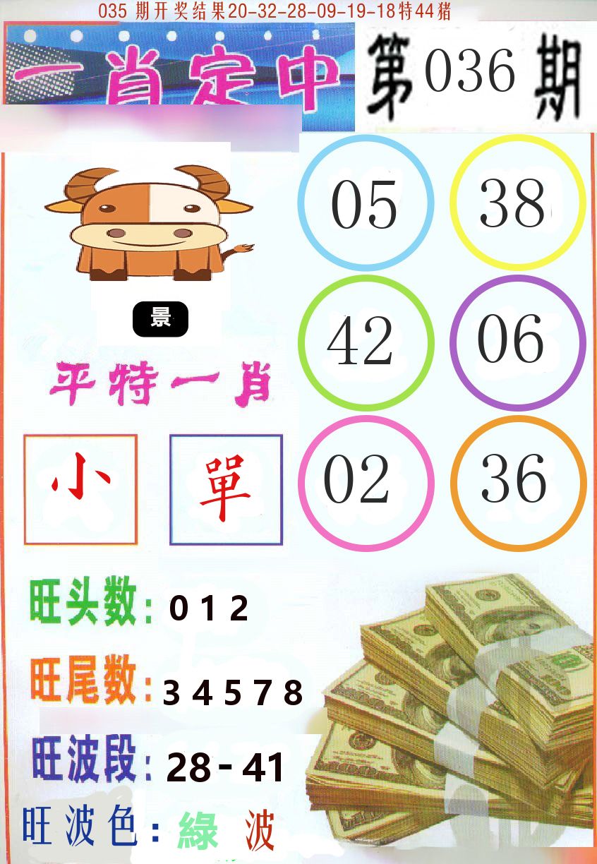一肖定中 第36期