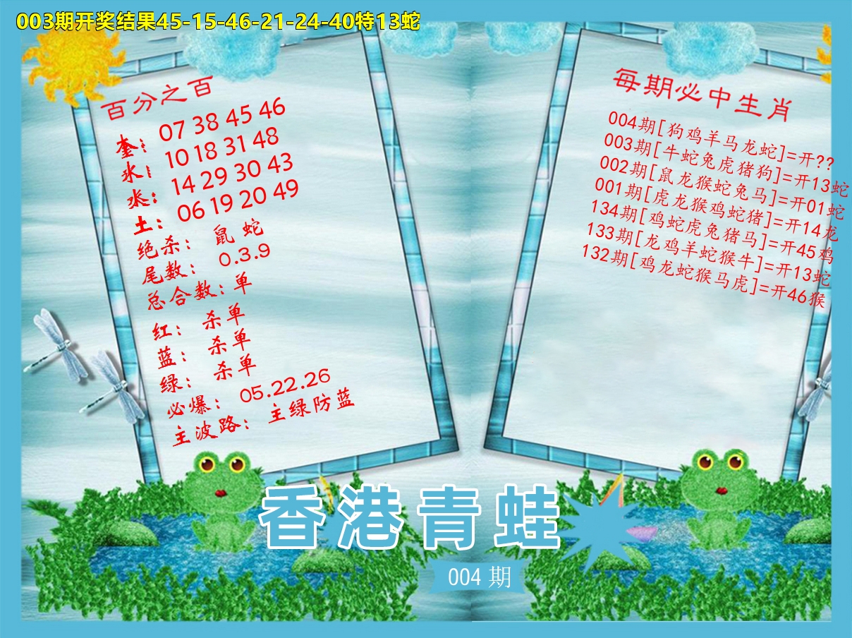 青蛙系列35 第4期