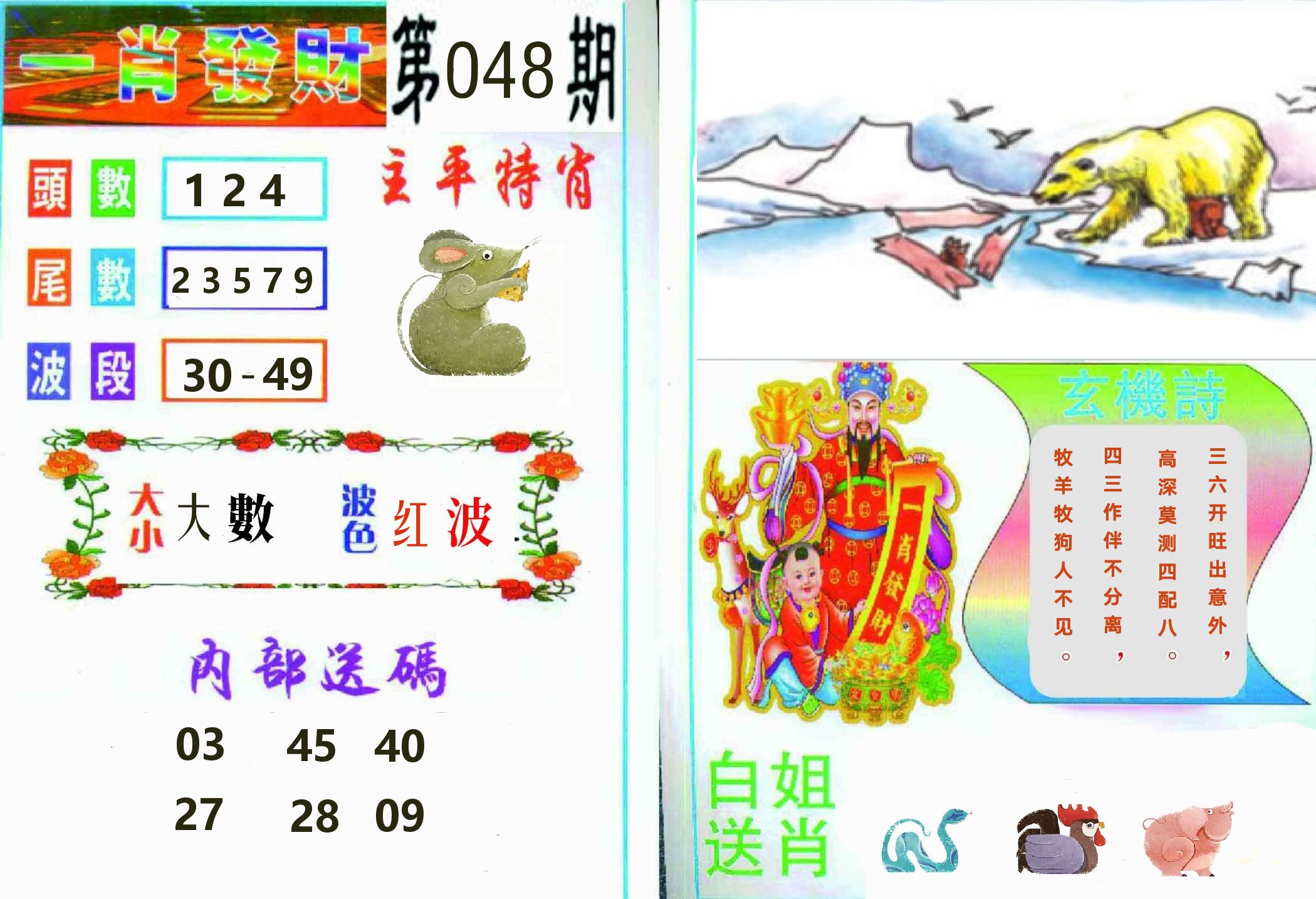 一肖發財 第48期