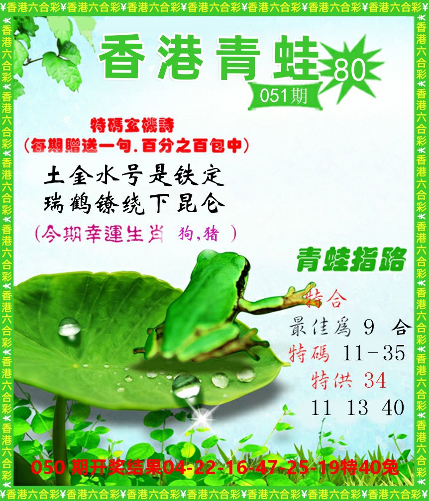 青蛙系列80 第51期