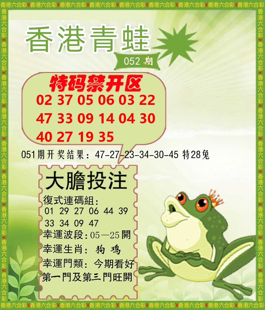 青蛙系列88 第52期