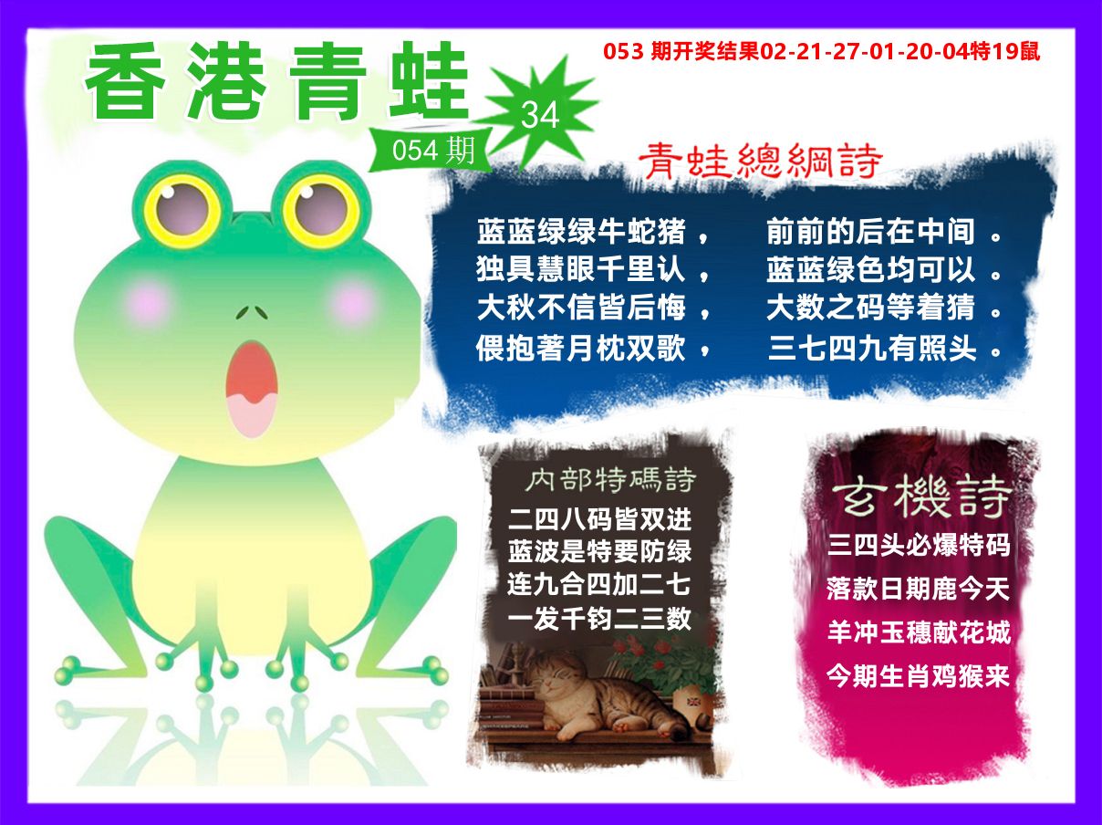 青蛙系列34 第54期