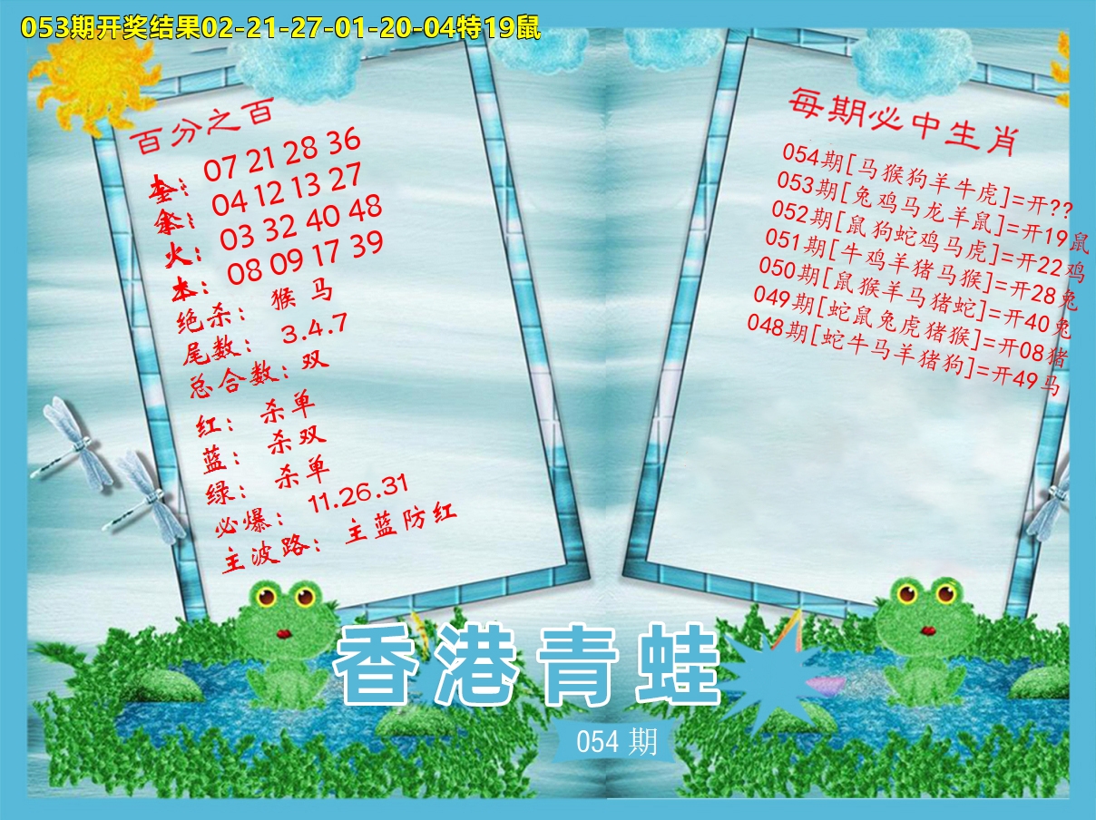 青蛙系列35 第54期