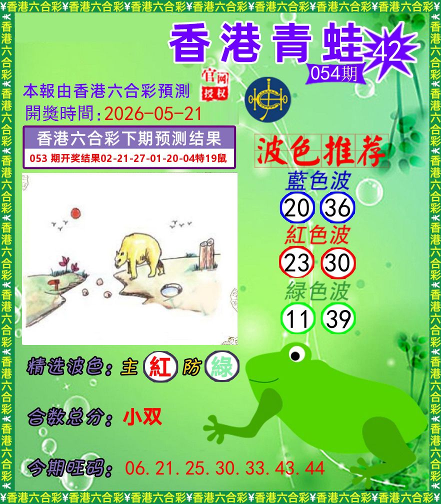 青蛙系列42 第54期