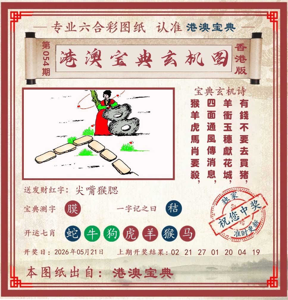 港澳宝典玄机图 第54期
