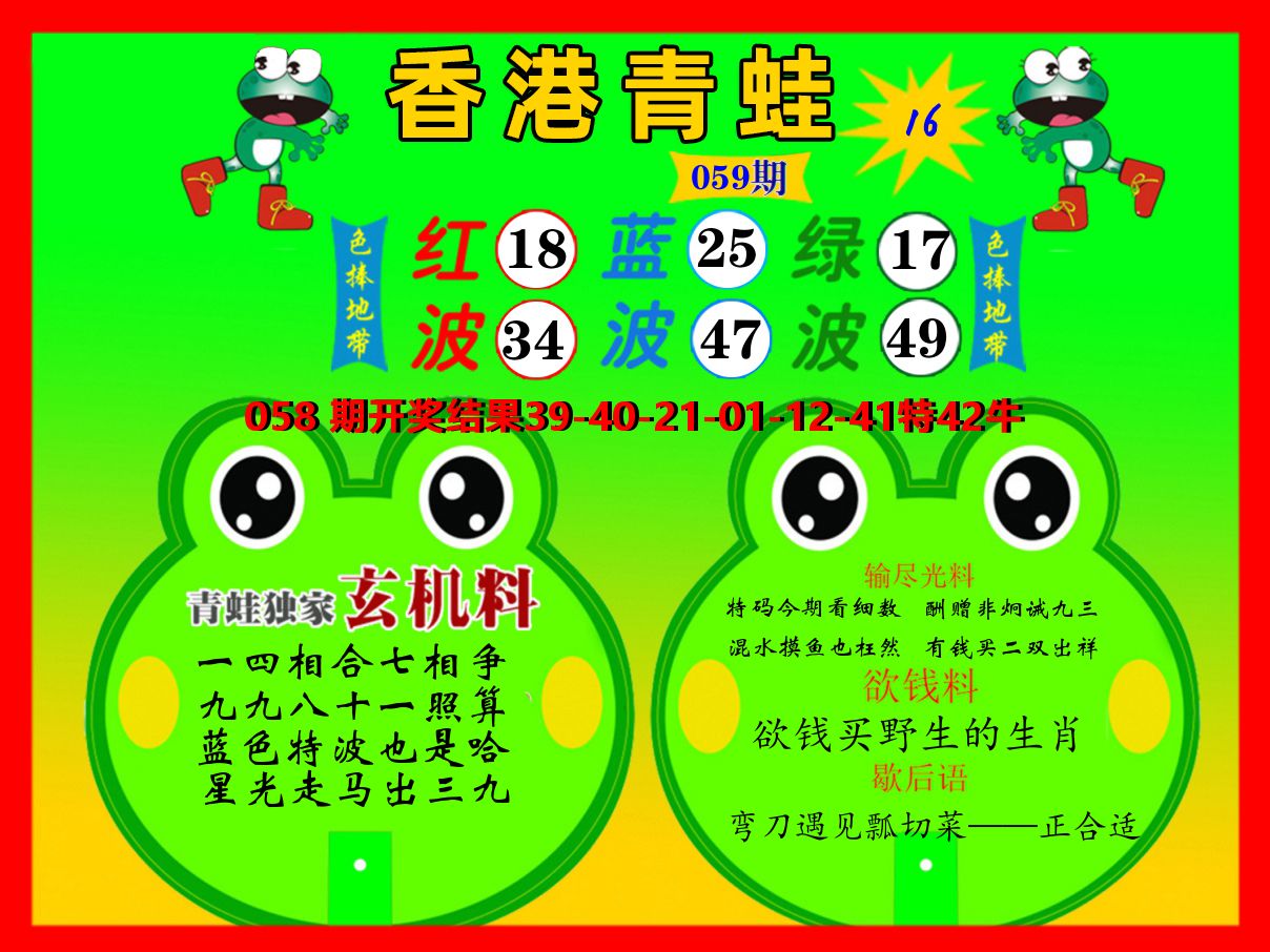 青蛙系列16 第59期