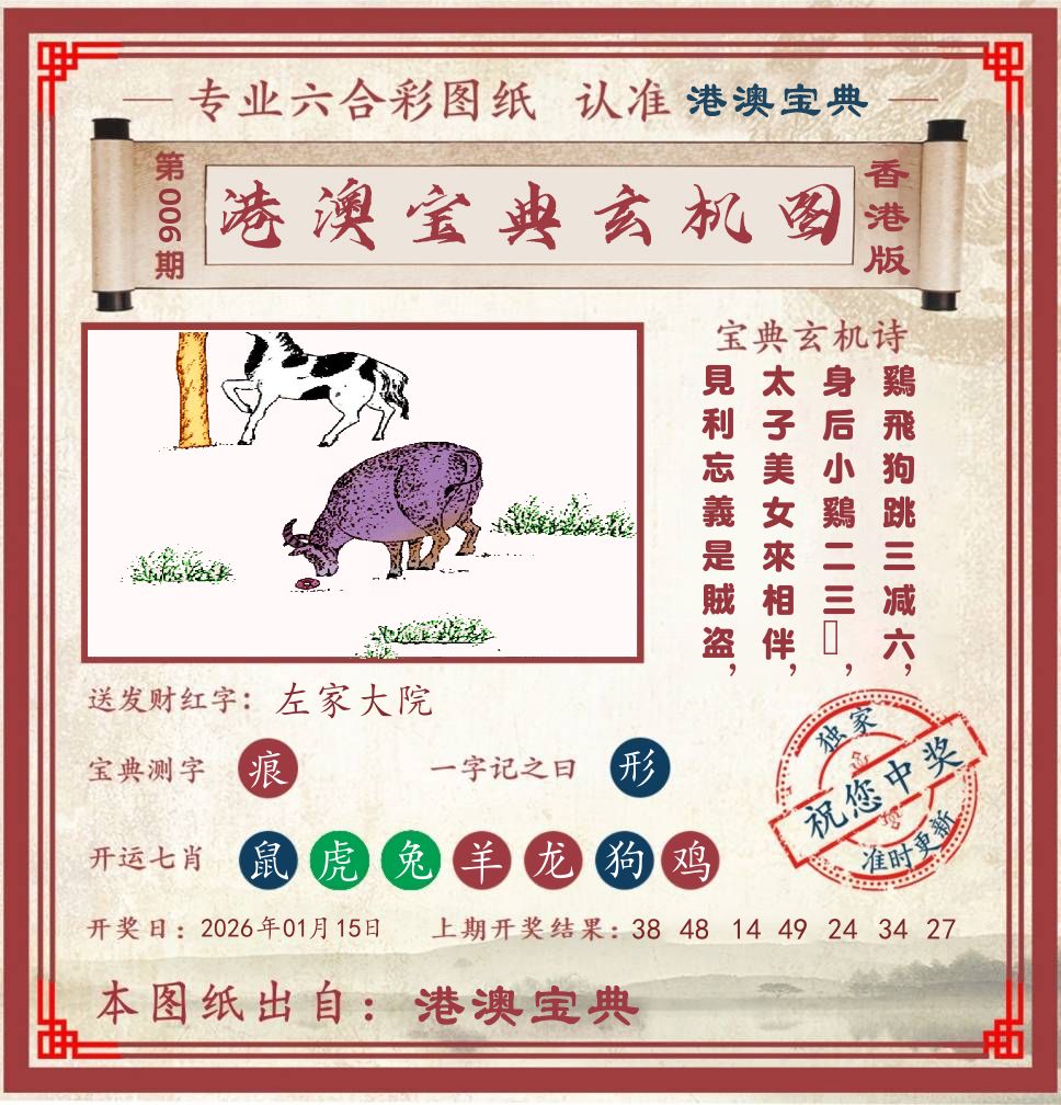 港澳宝典玄机图 第6期