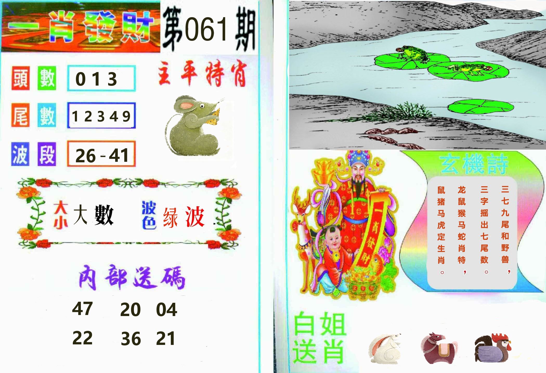 一肖發財 第61期