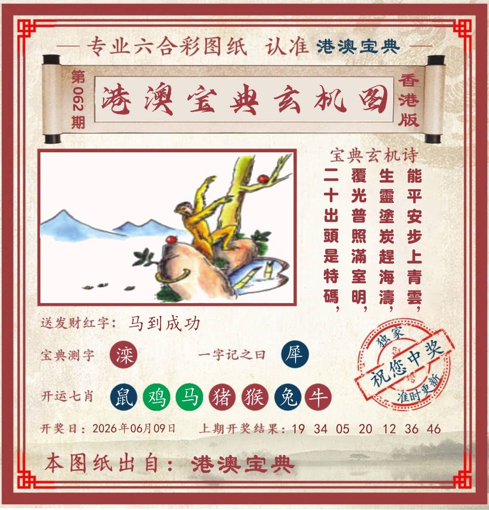 港澳宝典玄机图 第62期