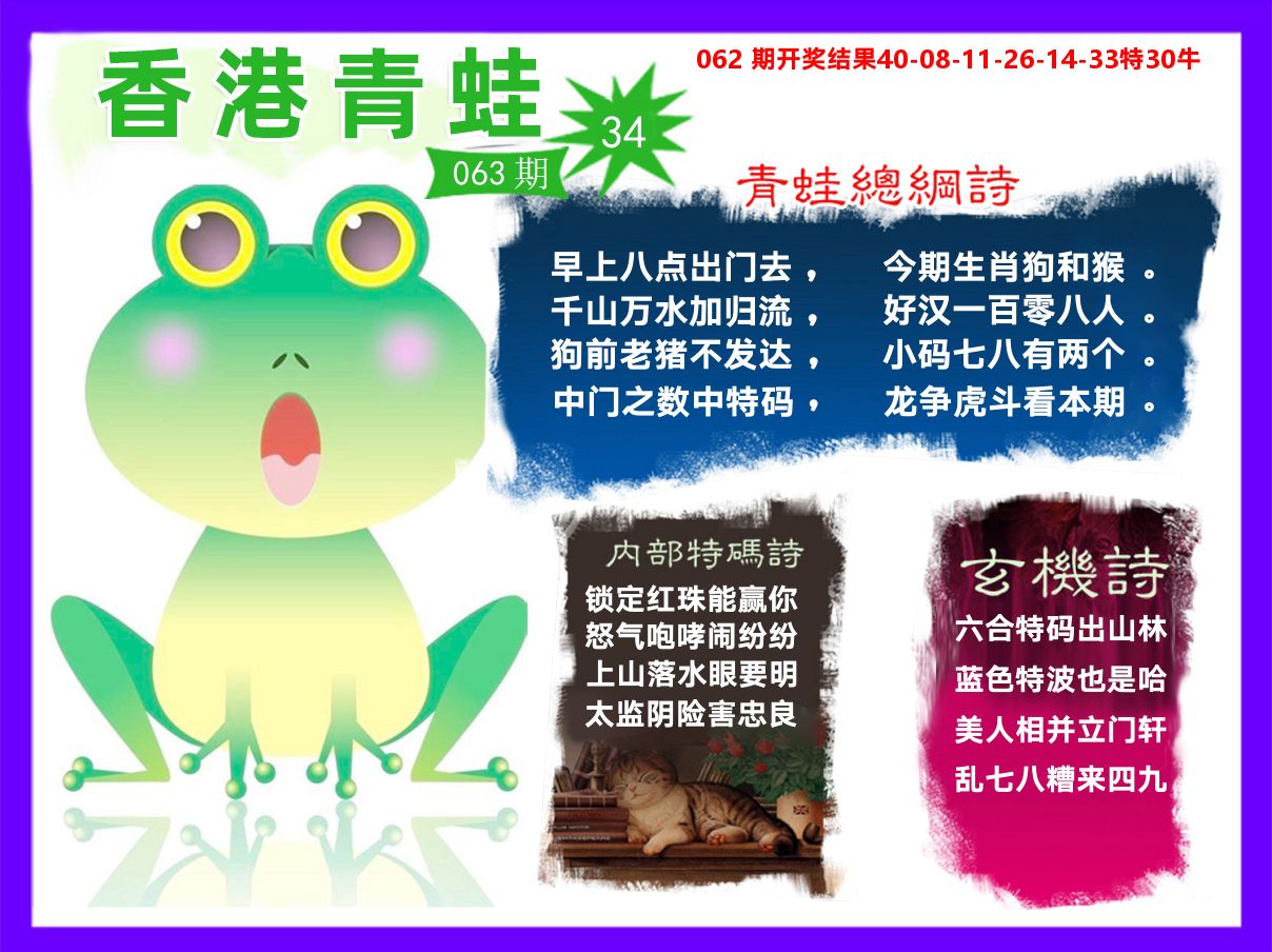 青蛙系列34 第63期