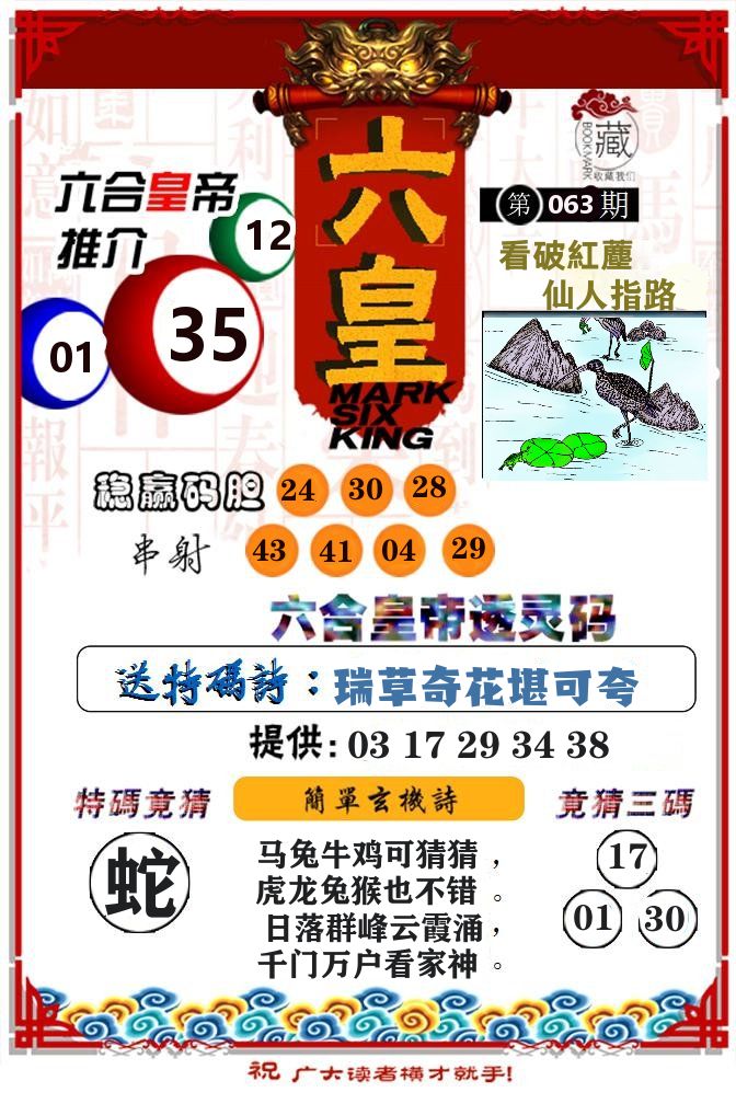 六合皇帝 第63期