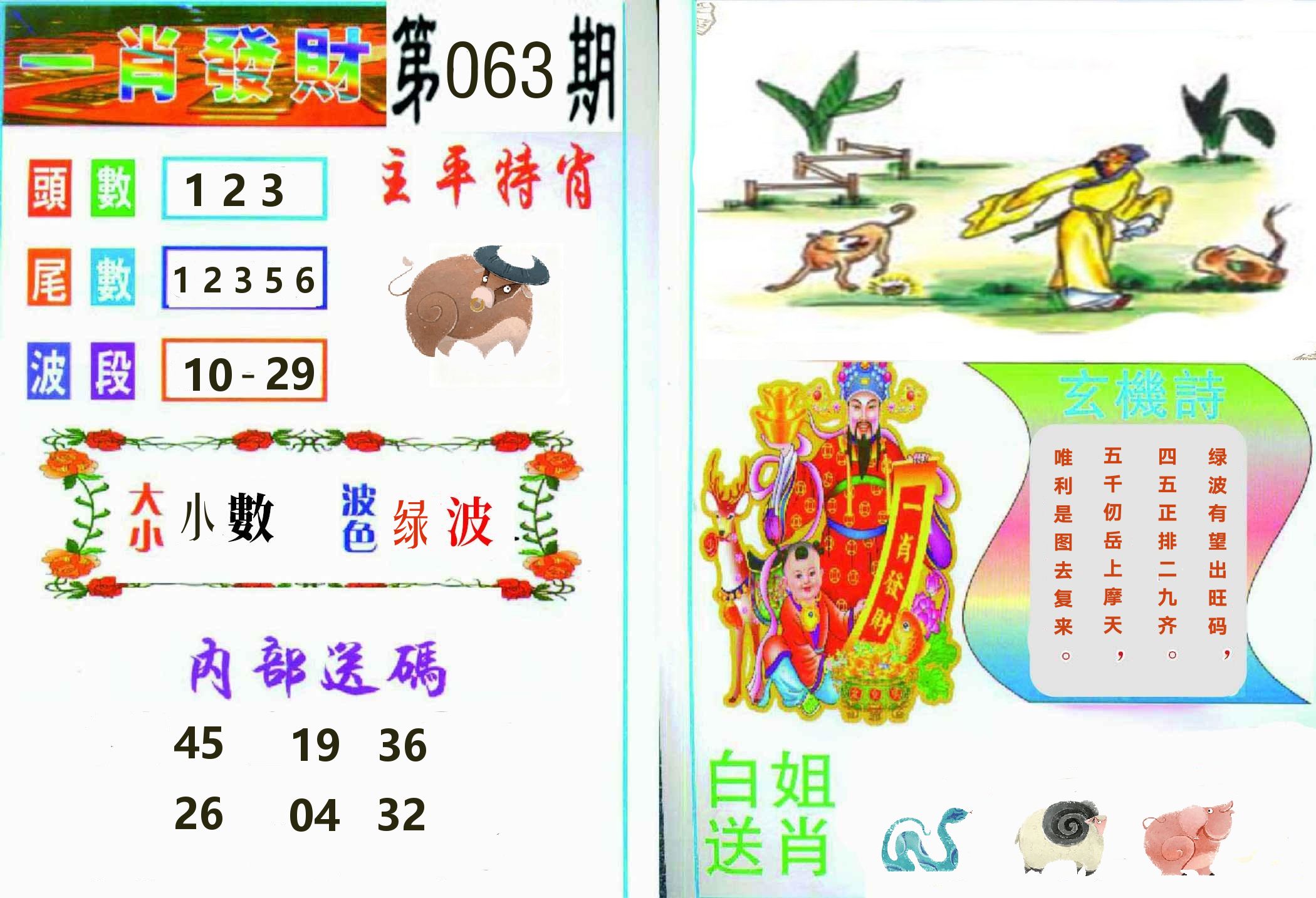一肖發財 第63期