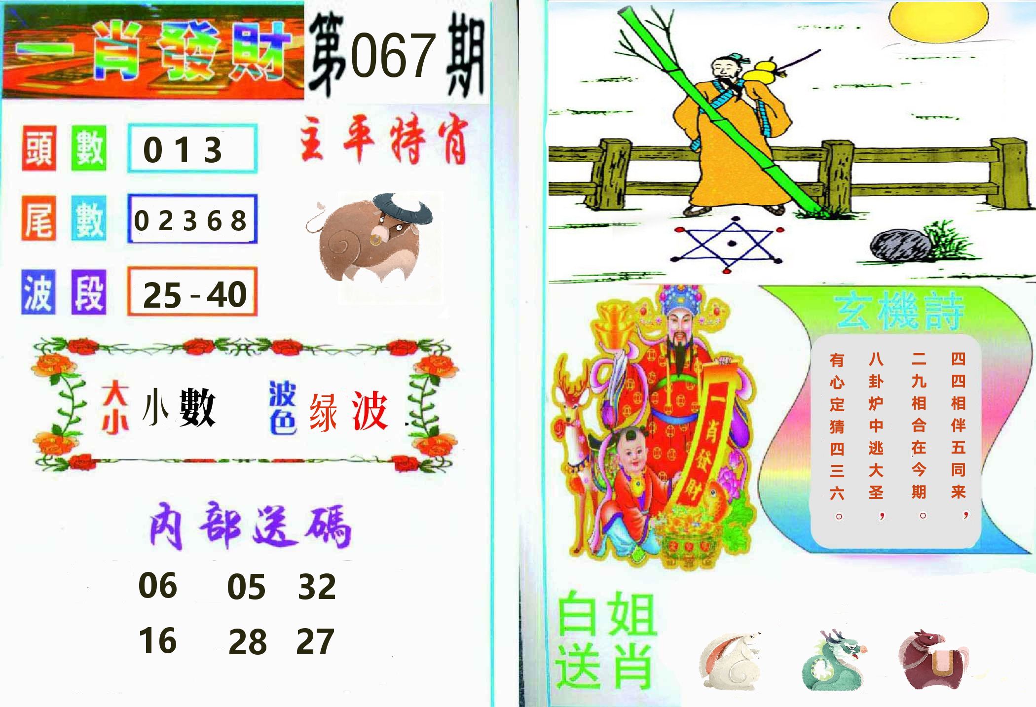 一肖發財 第67期