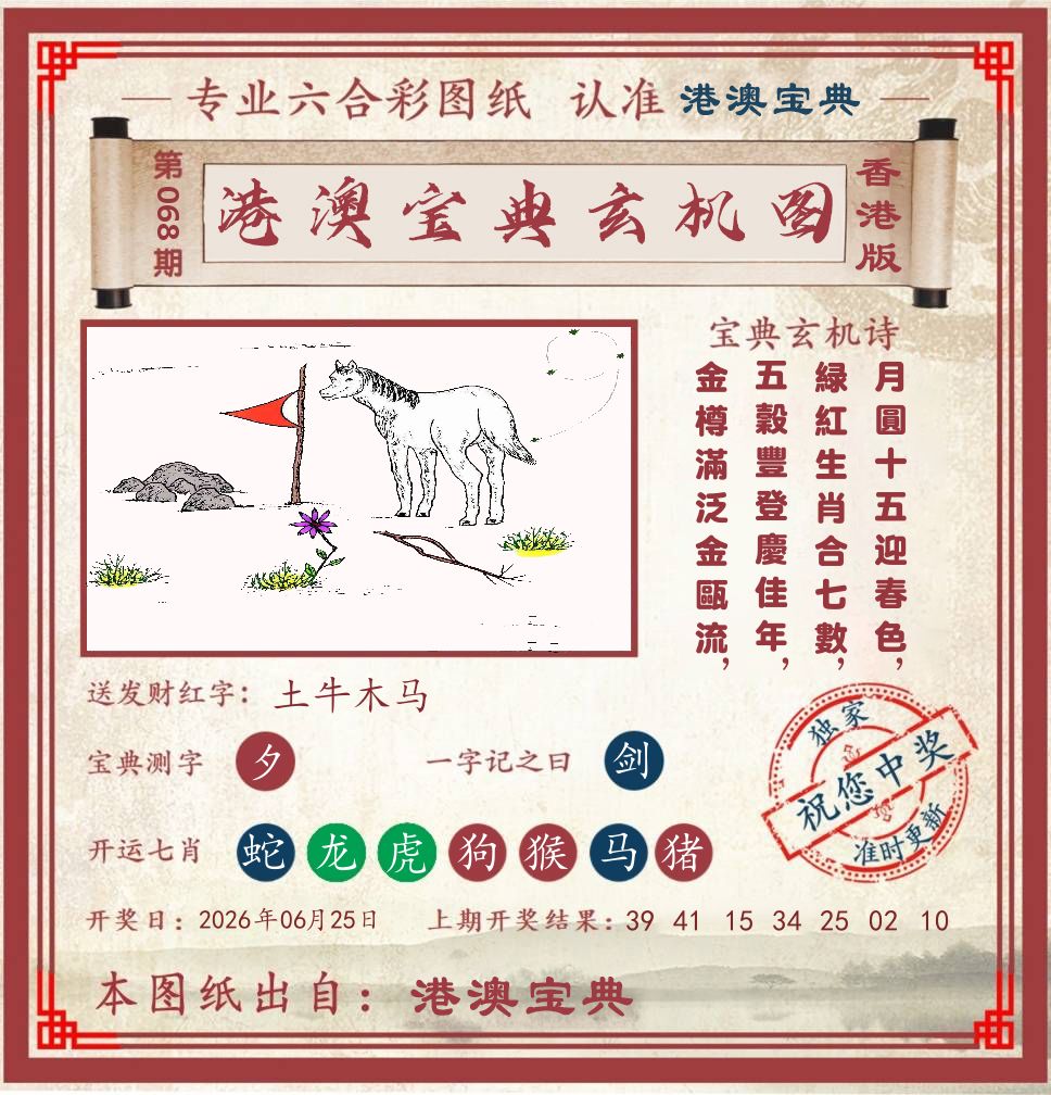 港澳宝典玄机图 第68期