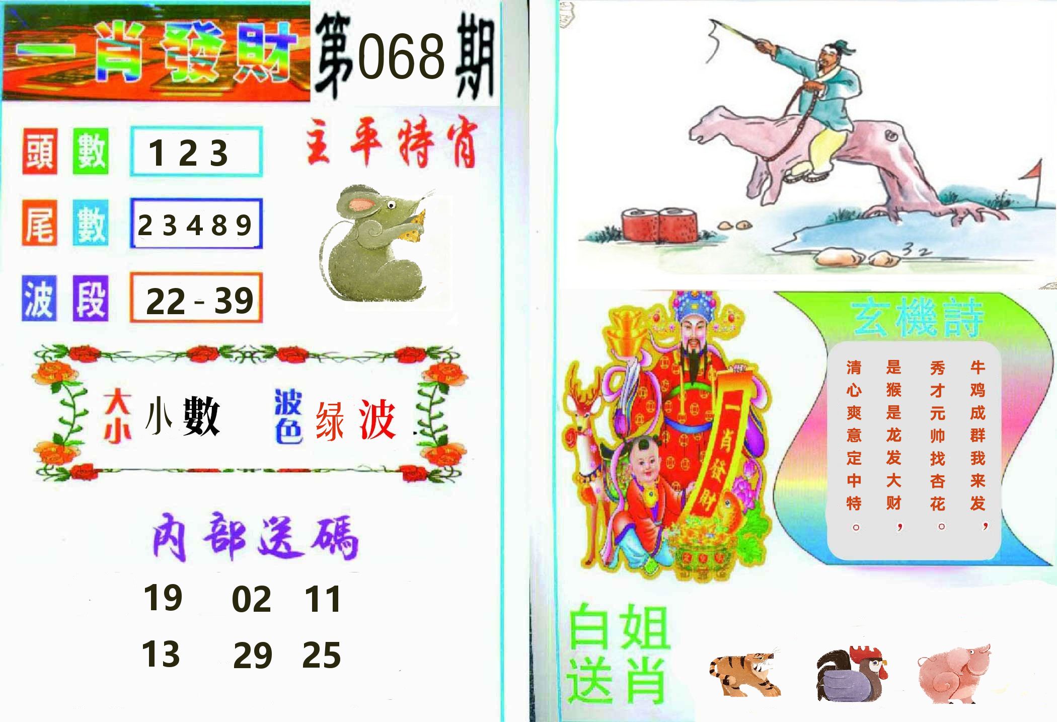 一肖發財 第68期