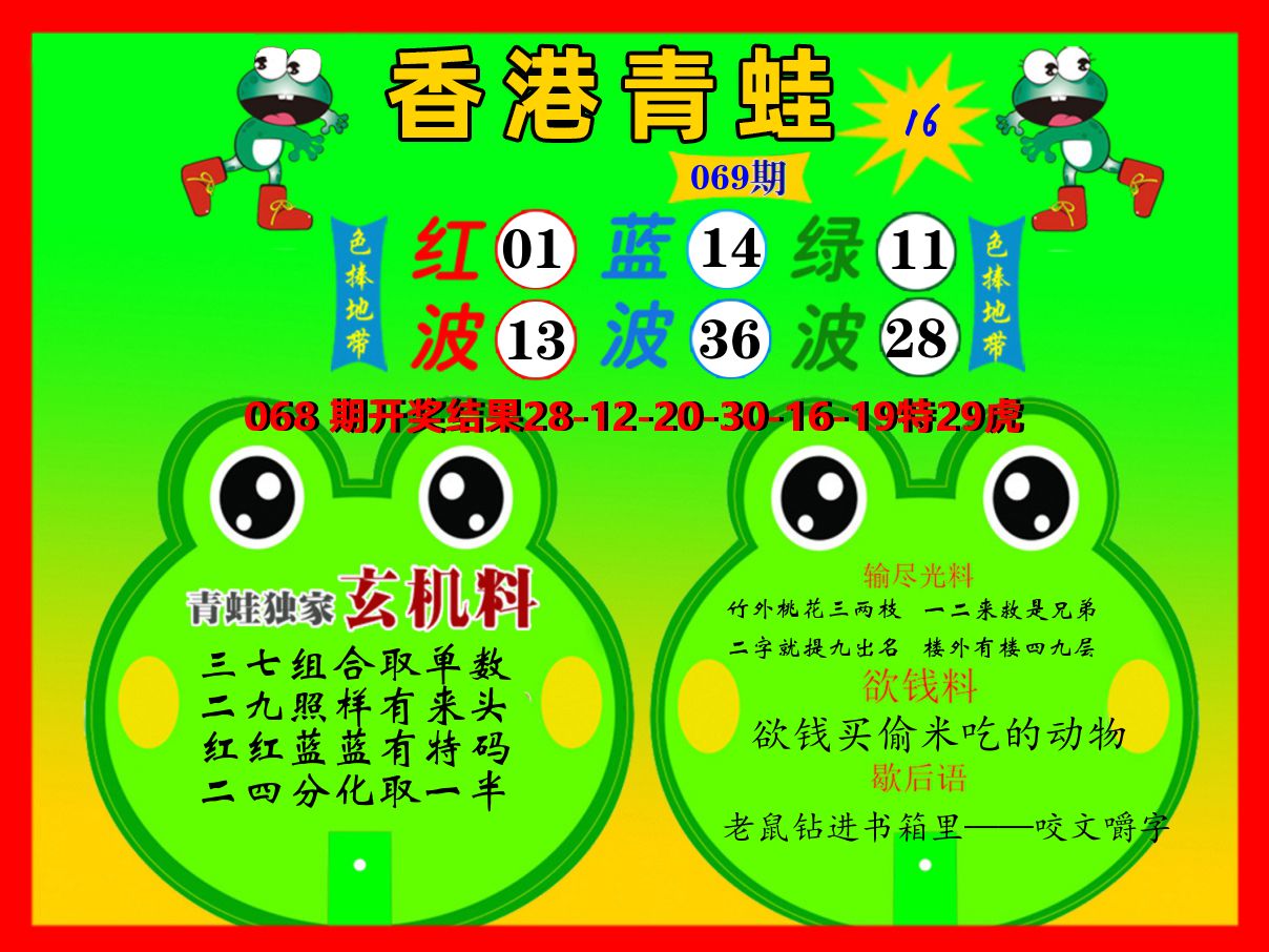 青蛙系列16 第69期