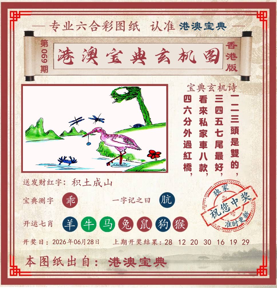 港澳宝典玄机图 第69期