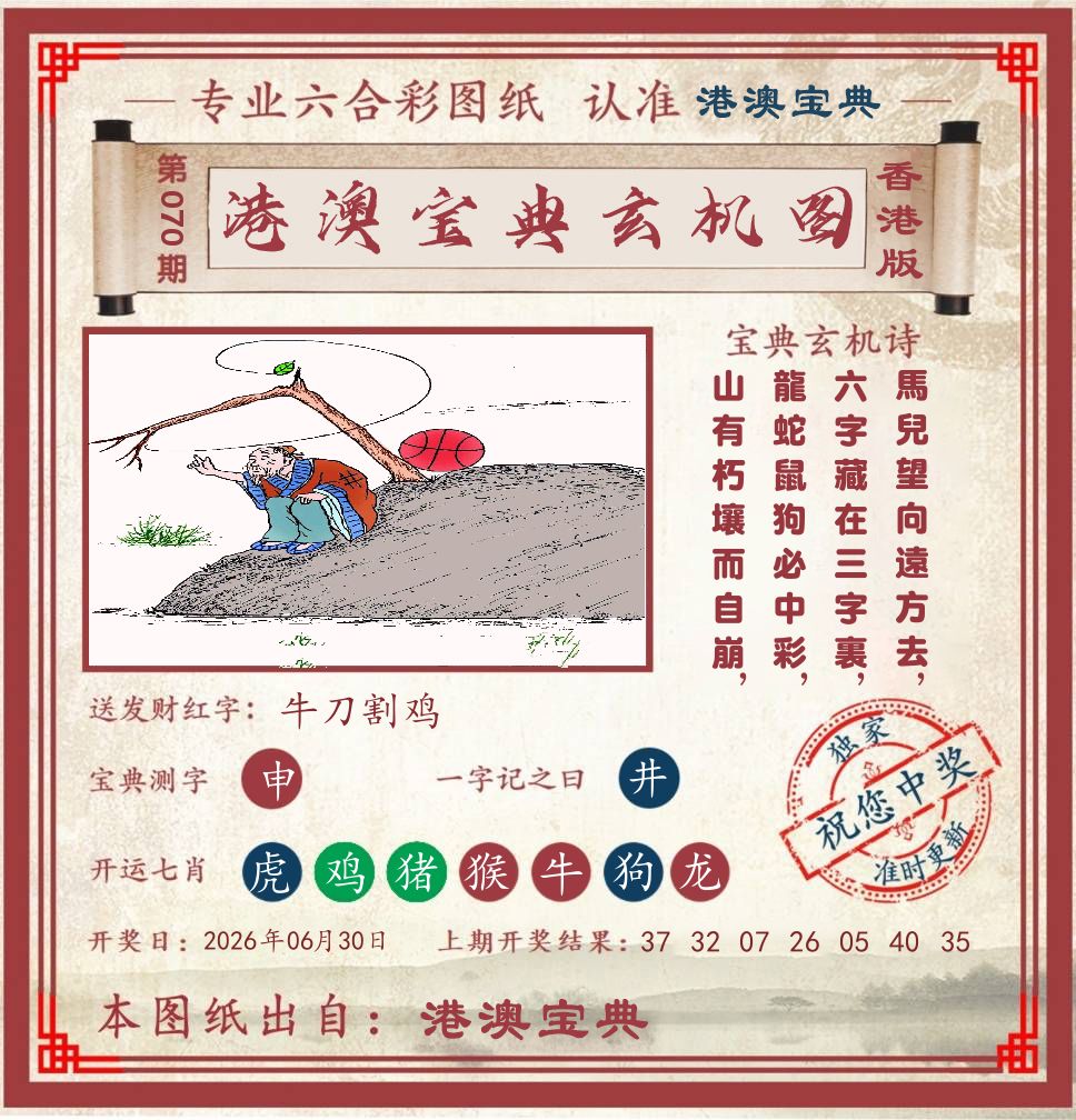 港澳宝典玄机图 第70期