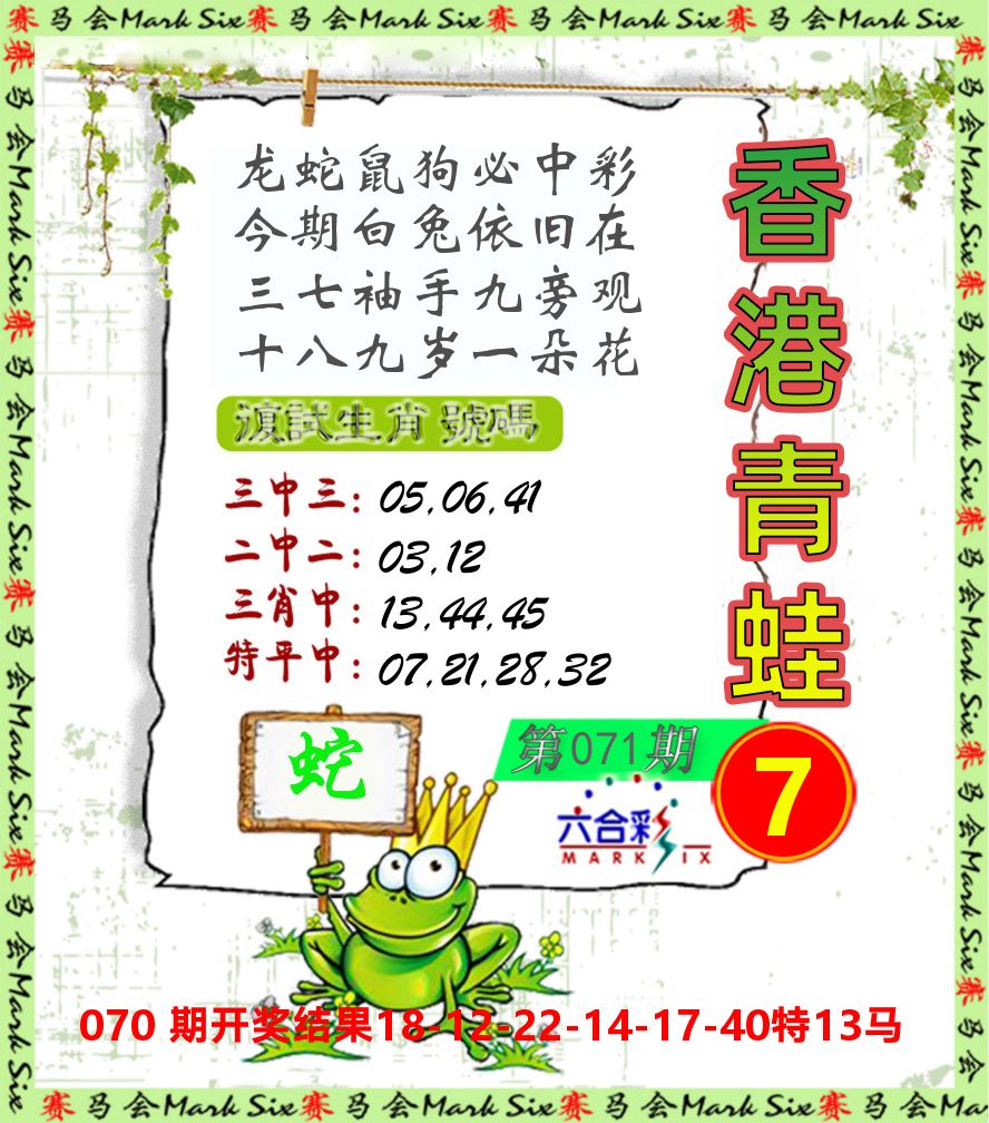 青蛙系列7 第71期