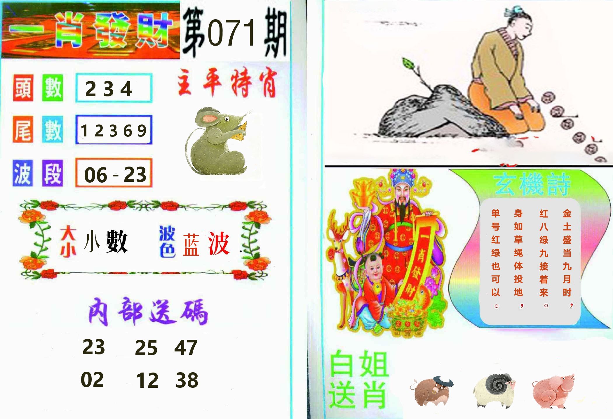 一肖發財 第71期