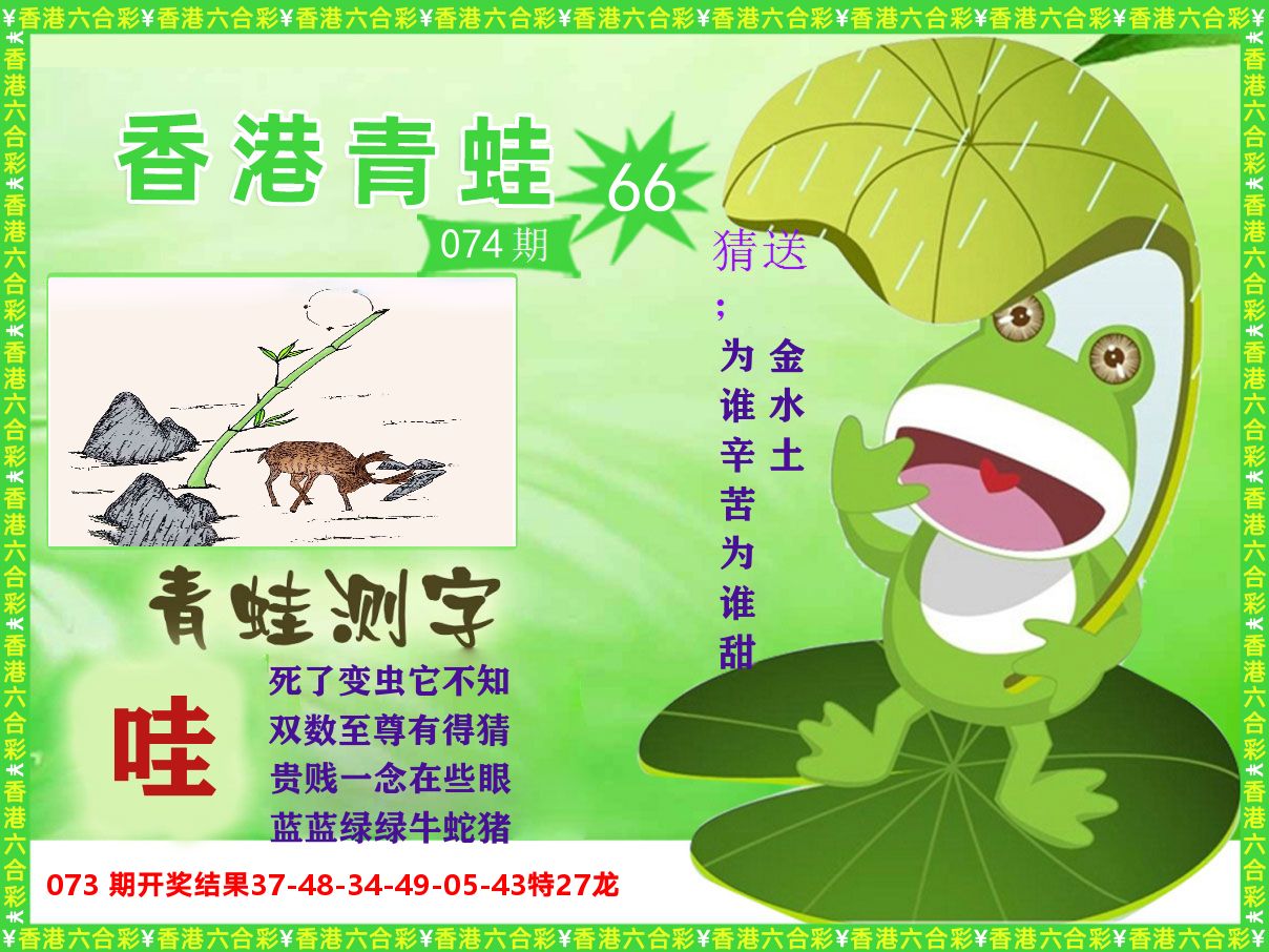 青蛙系列66 第74期