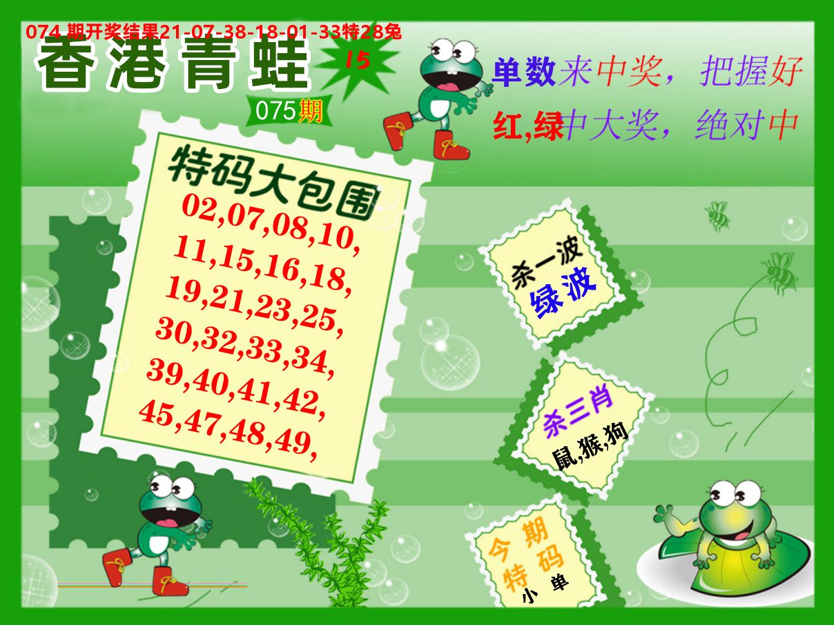青蛙系列15 第75期