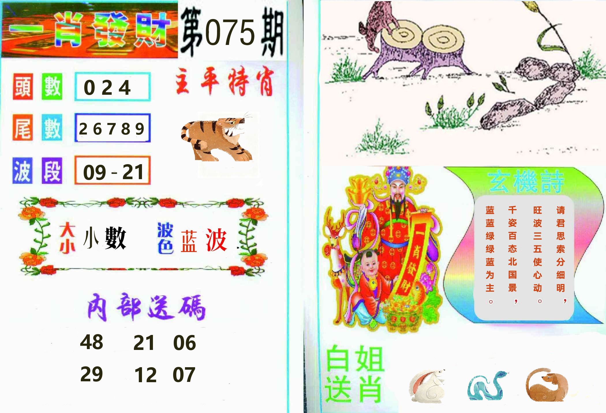一肖發財 第75期