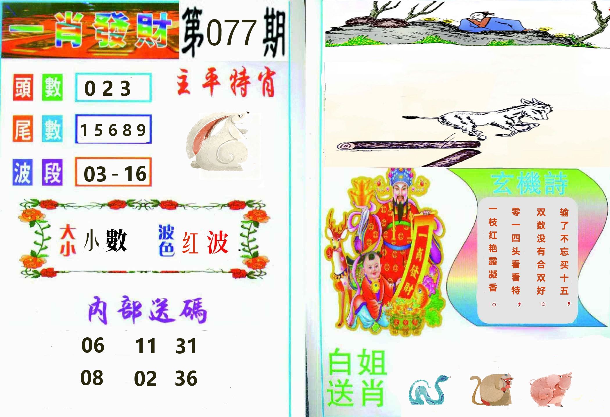一肖發財 第77期