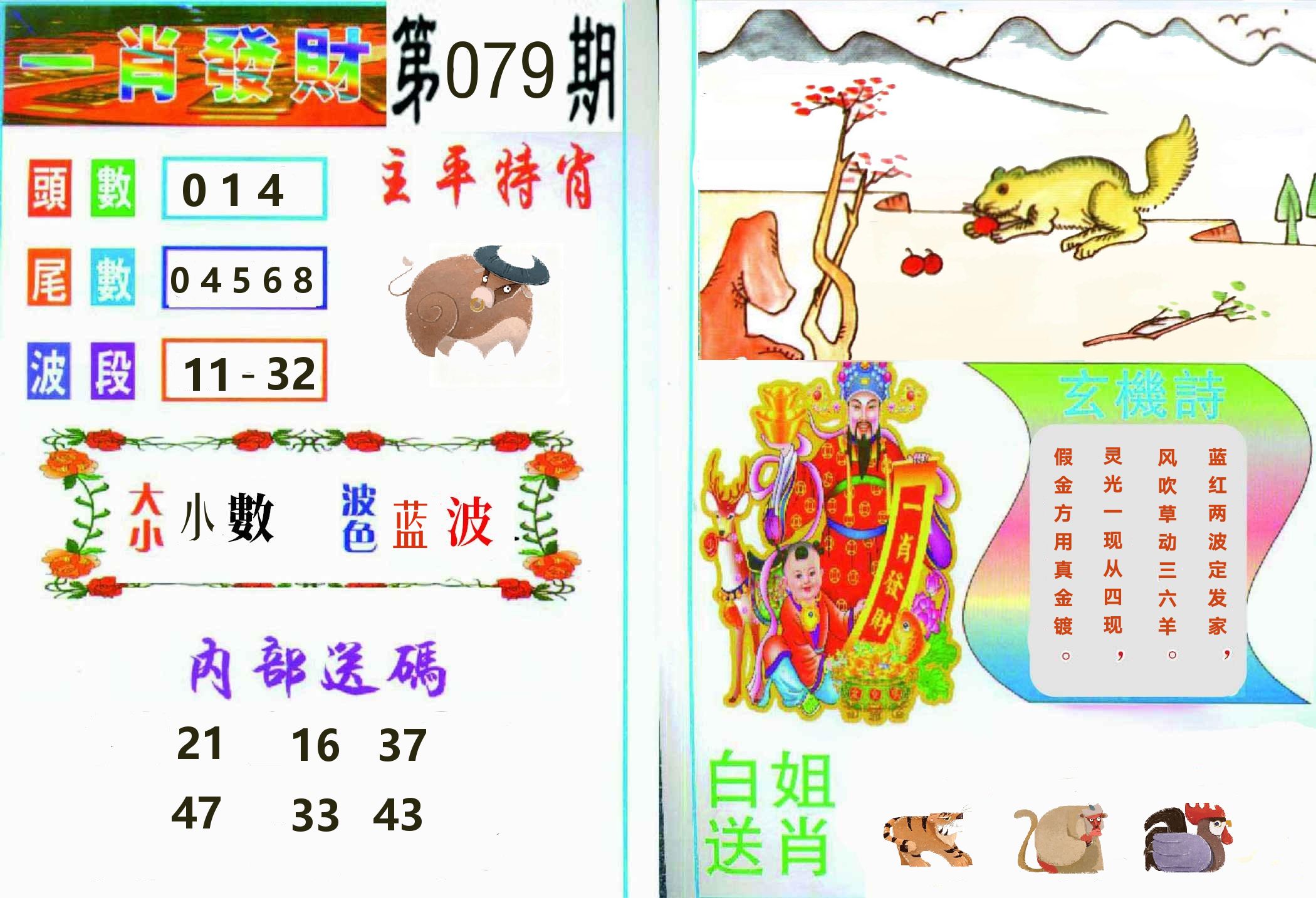 一肖發財 第79期