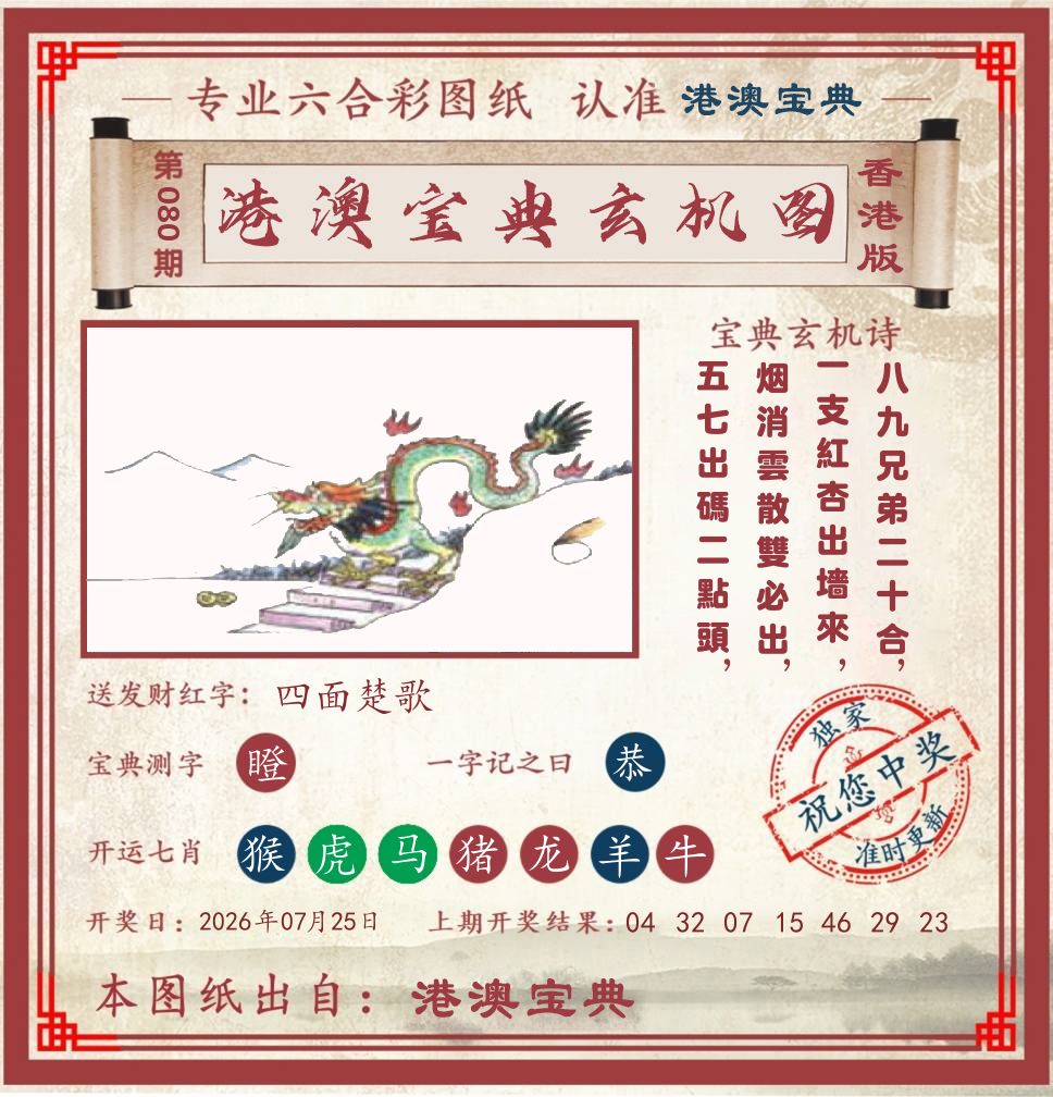 港澳宝典玄机图 第80期