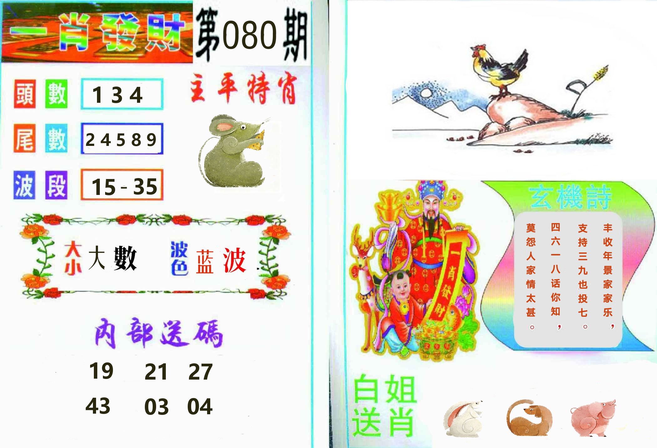 一肖發財 第80期