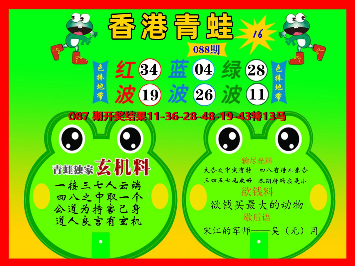 青蛙系列16 第88期