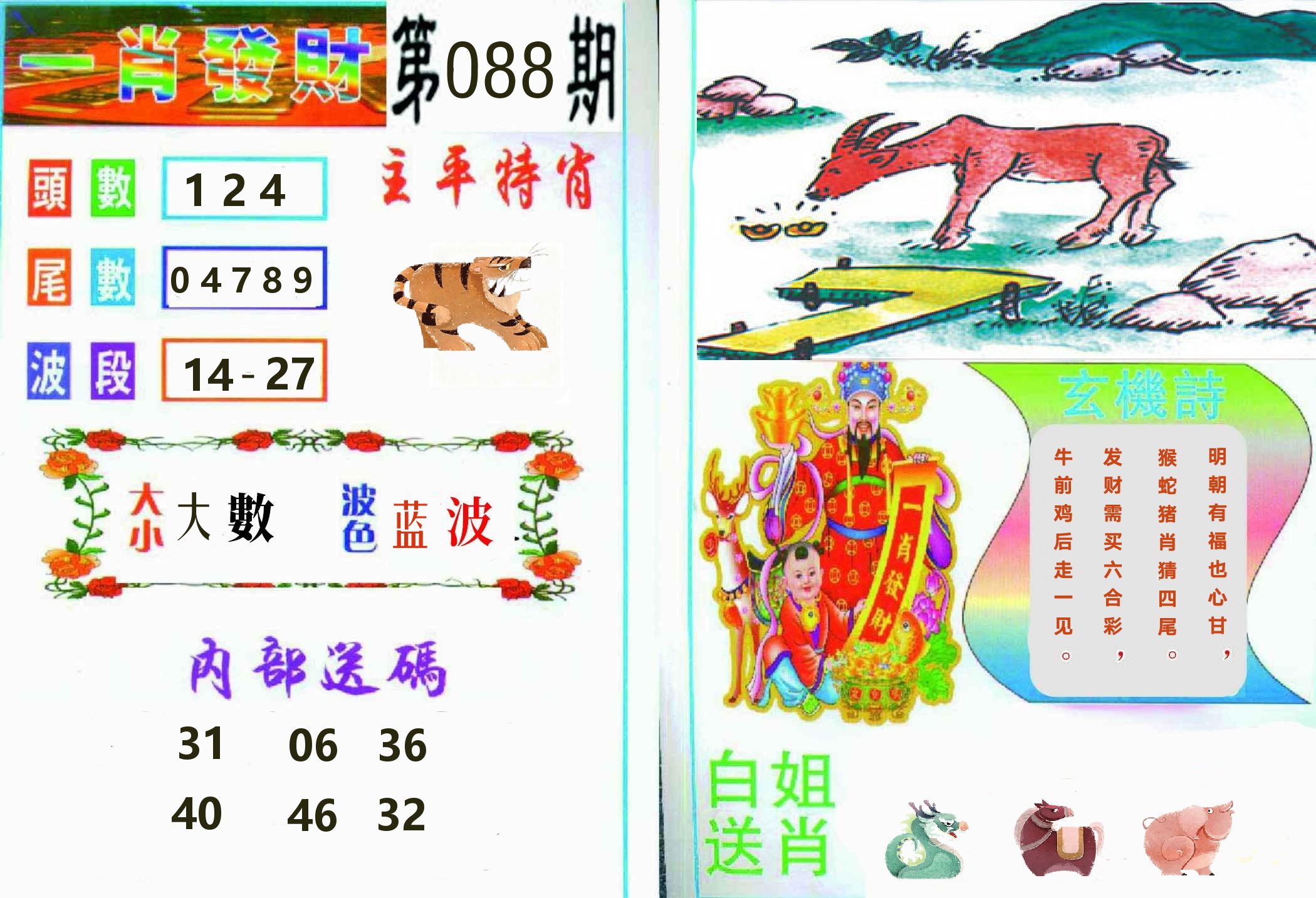 一肖發財 第88期